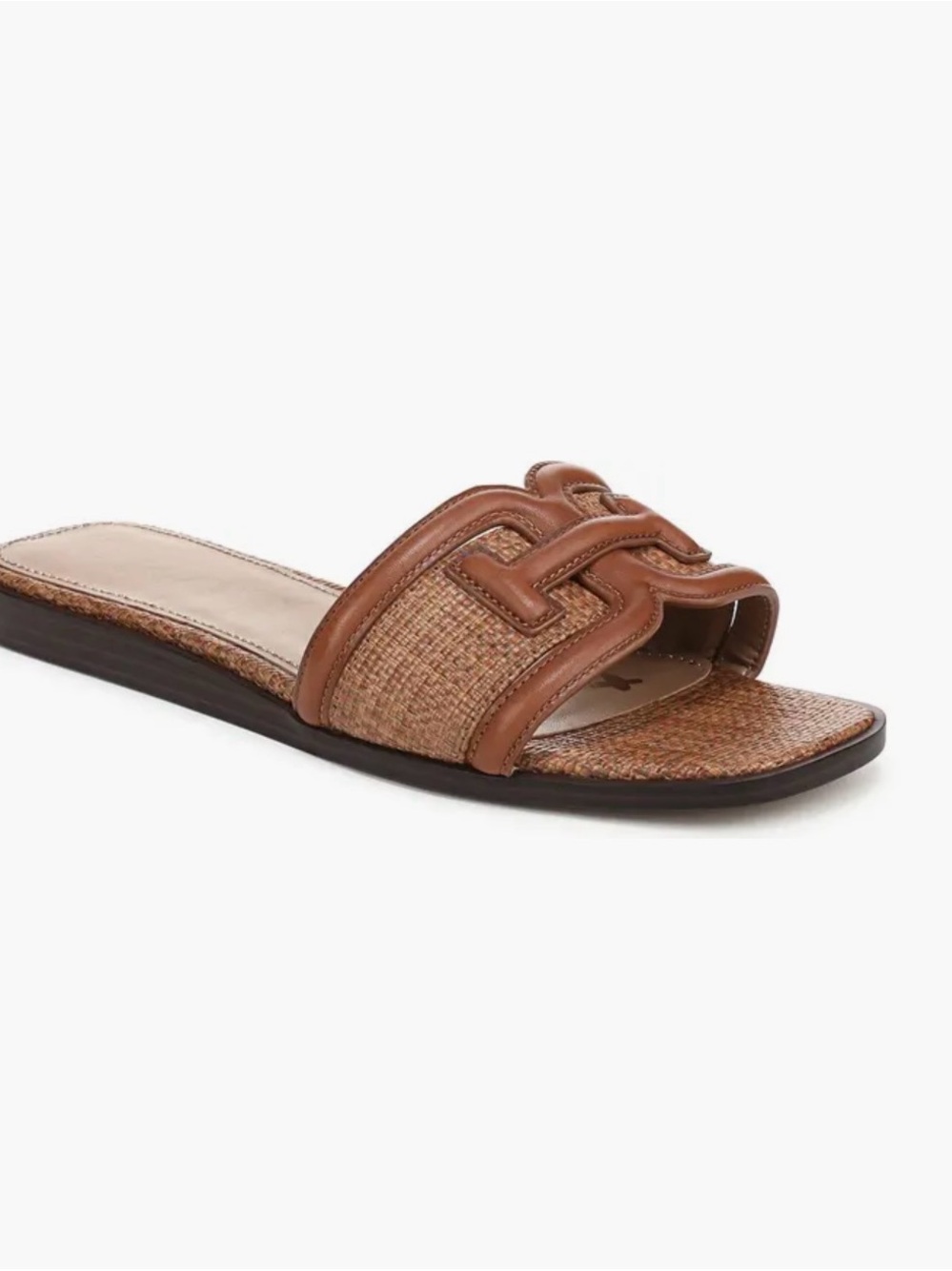 Sam Edelman Irina Slide Sandal Cognac Brown Size 7 NWOB